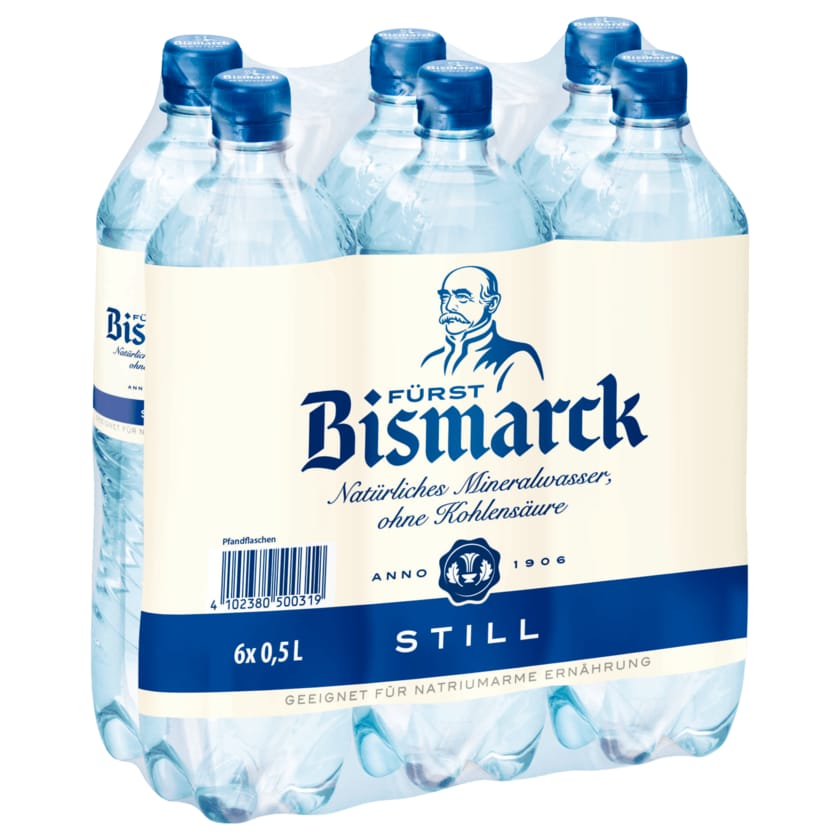 Fürst Bismarck Mineralwasser still 6x0,5l